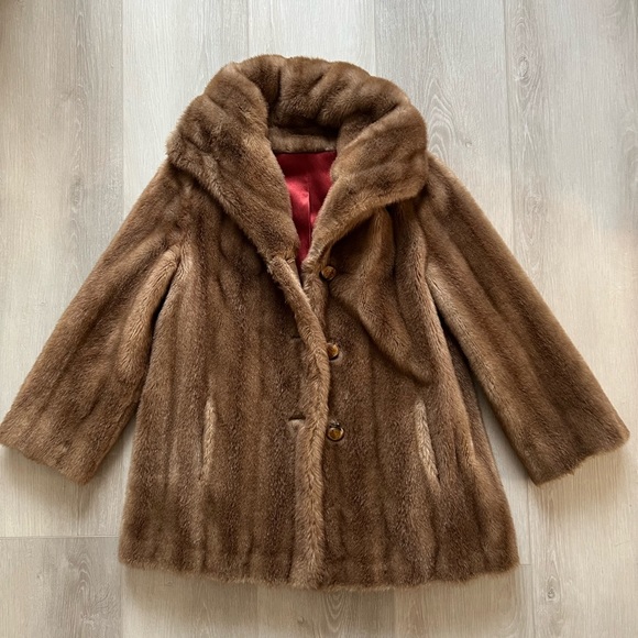 Tissavel of France Jackets & Blazers - Tissavel France Faux Fur Brown Coat